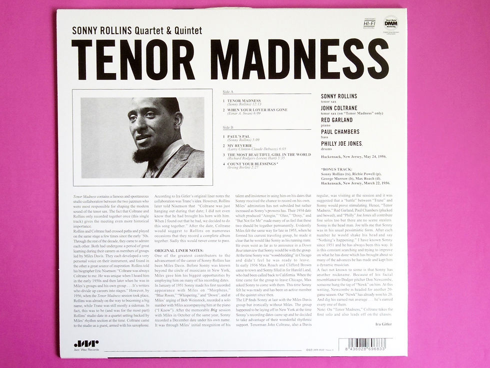 サムネイル： SONNY ROLLINS / TENOR MADNESS