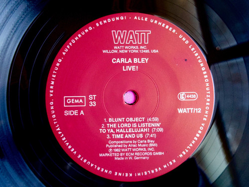 CARLA BLEY LIVE ECM 西ドイツ盤