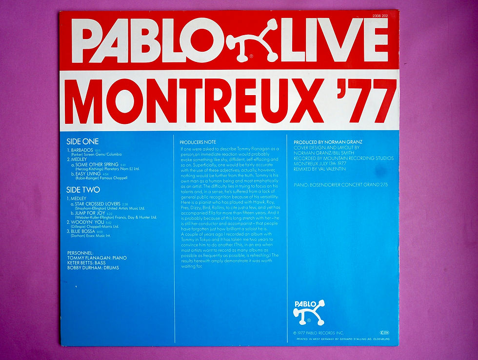 サムネイル： TOMMY FLANAGAN / MONTREUX '77