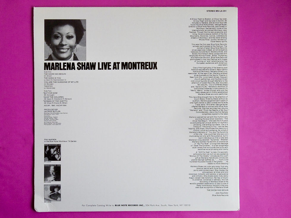 サムネイル： MARLENA SHAW / LIVE AT MONTREUX