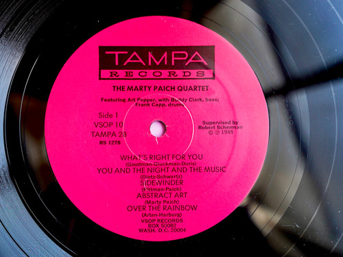 MARTY PAICH QUARTET FEATURING ART PEPPER | NEW JAZZ THINGS