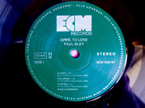PAUL BLEY / OPEN, TO LOVE | NEW JAZZ THINGS