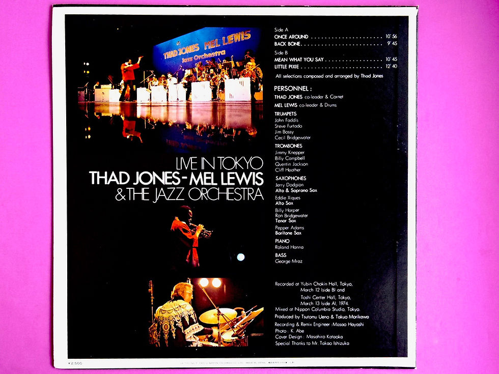 サムネイル： THAD JONES - MEL LEWIS & THE JAZZ ORCHESTRA / LIVE IN TOKYO