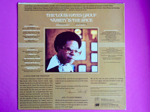 LOUIS HAYES / VARIETY IS THE SPICE | NEW JAZZ THINGS