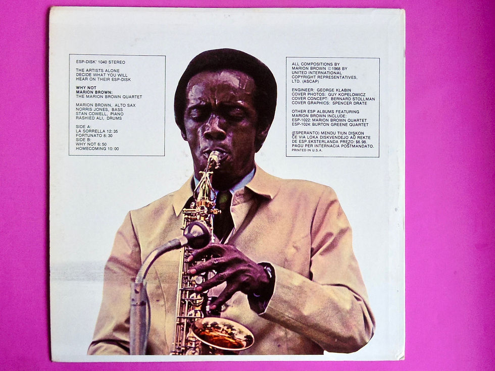 サムネイル： MARION BROWN / WHY NOT