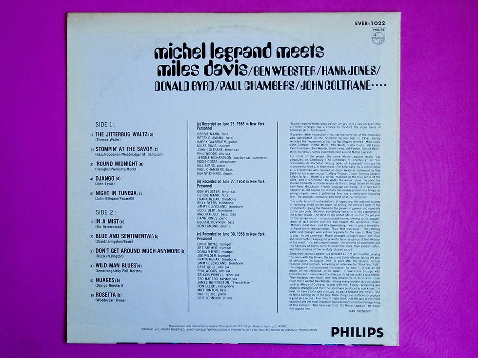 サムネイル： MICHEL LEGRAND / MEETS MILES DAVIS