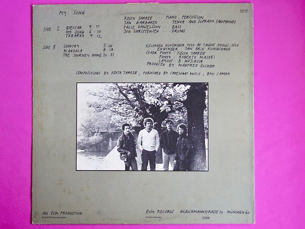 サムネイル： KEITH JARRETT / MY SONG