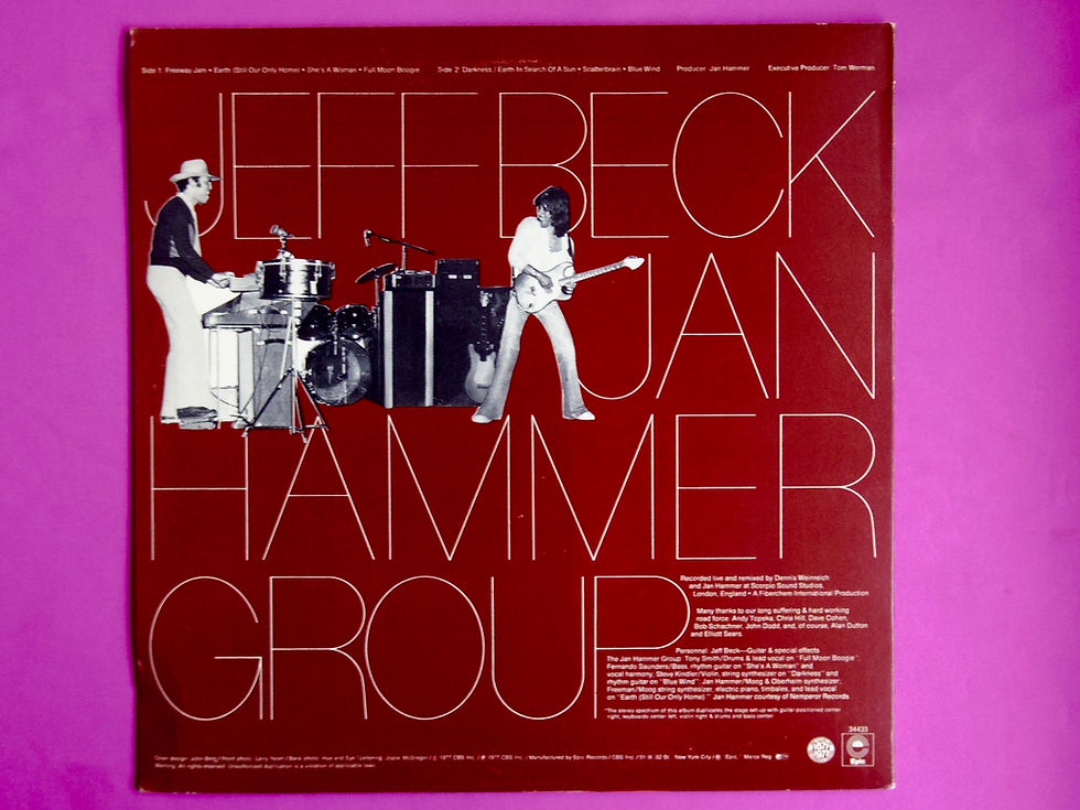 サムネイル： JEFF BECK WITH THE JAN HAMMER GROUP / LIVE