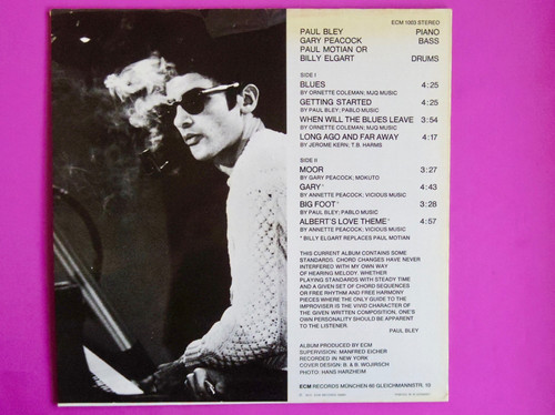 PAUL BLEY WITH GARY PEACOCK | NEW JAZZ THINGS