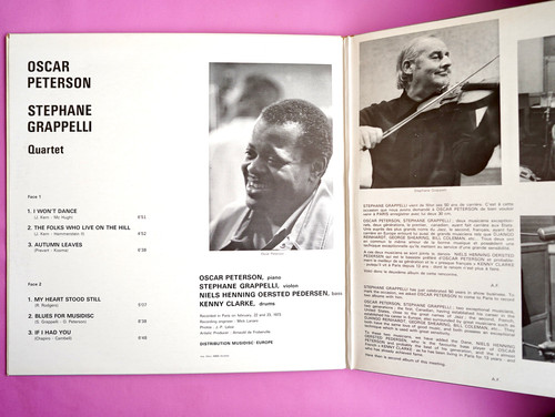 OSCAR PETERSON - STEPHANE GRAPPELLI / QUARTET VOL.2 | NEW JAZZ THINGS