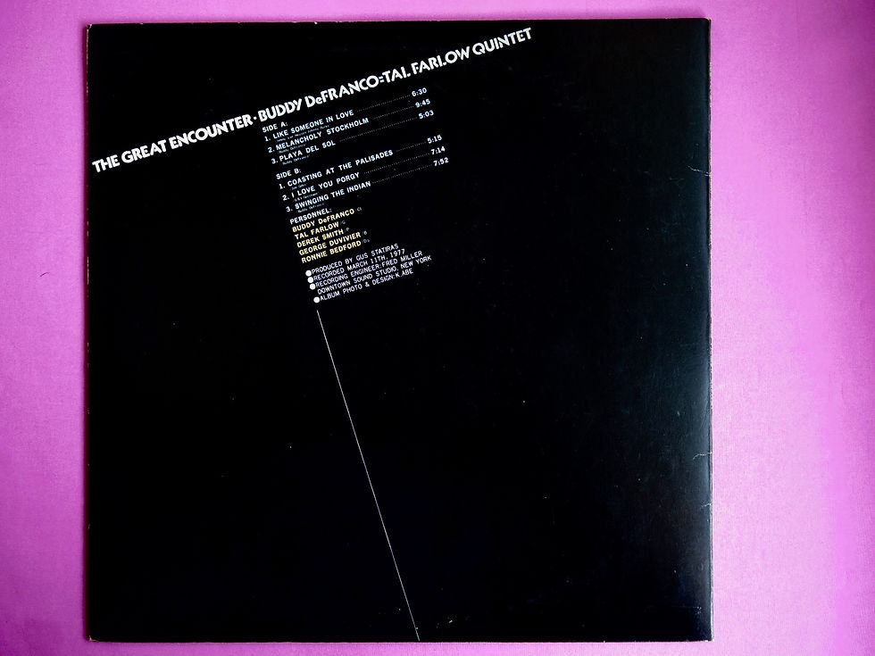 サムネイル： BUDDY DeFRANCO & TAL FARLOW QUINTET / THE GREAT ENCOUNTER