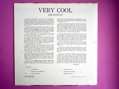 LEE KONITZ / VERY COOL | NEW JAZZ THINGS