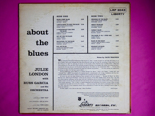 JULIE LONDON / ABOUT THE BLUES | NEW JAZZ THINGS