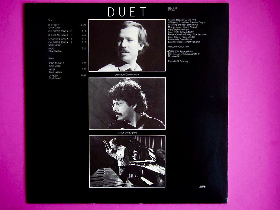 サムネイル： GARY BURTON / CHICK COREA / DUET
