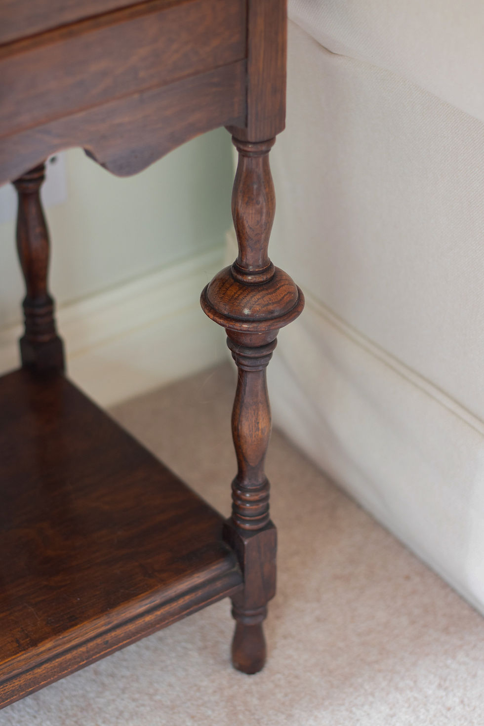 Thumbnail: 1930s Side Table With Sliding Top