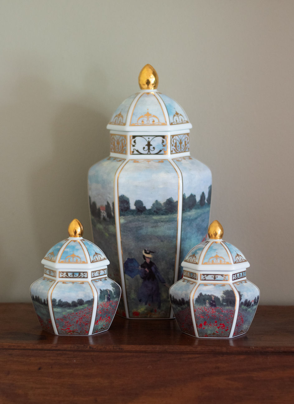 Thumbnail: Goebel Claude Monet Pots x2 Porcelain