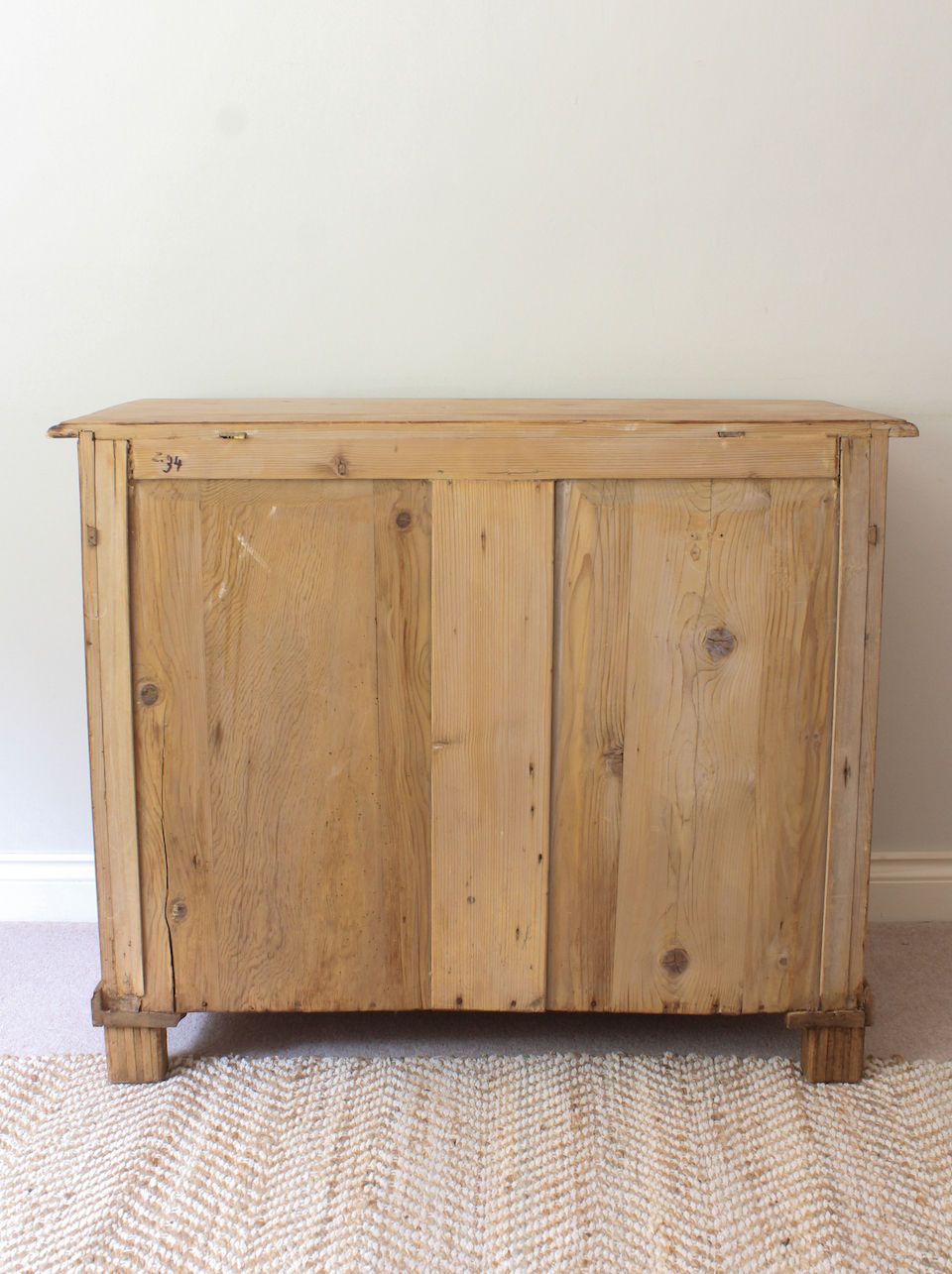 Thumbnail: Pine Victorian Sideboard Cupboard