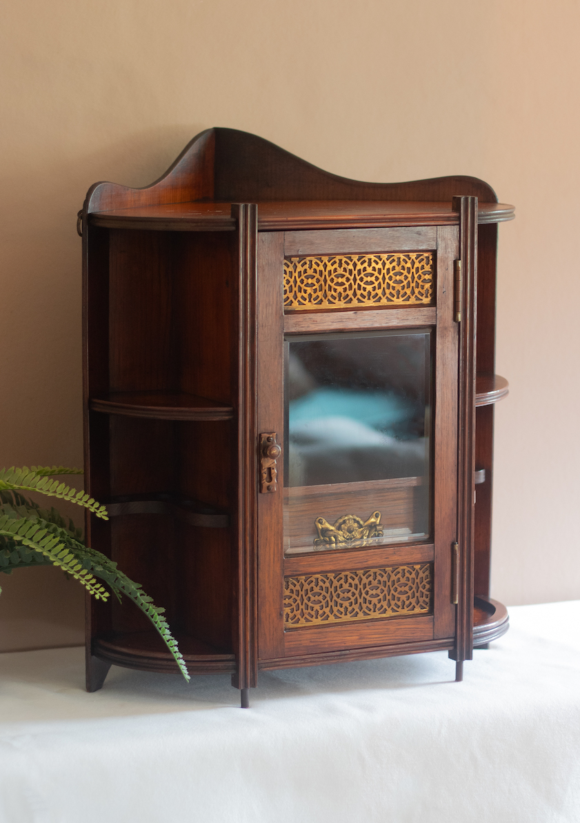 Thumbnail: Victorian Oak Smoker’s Corner Cabinet