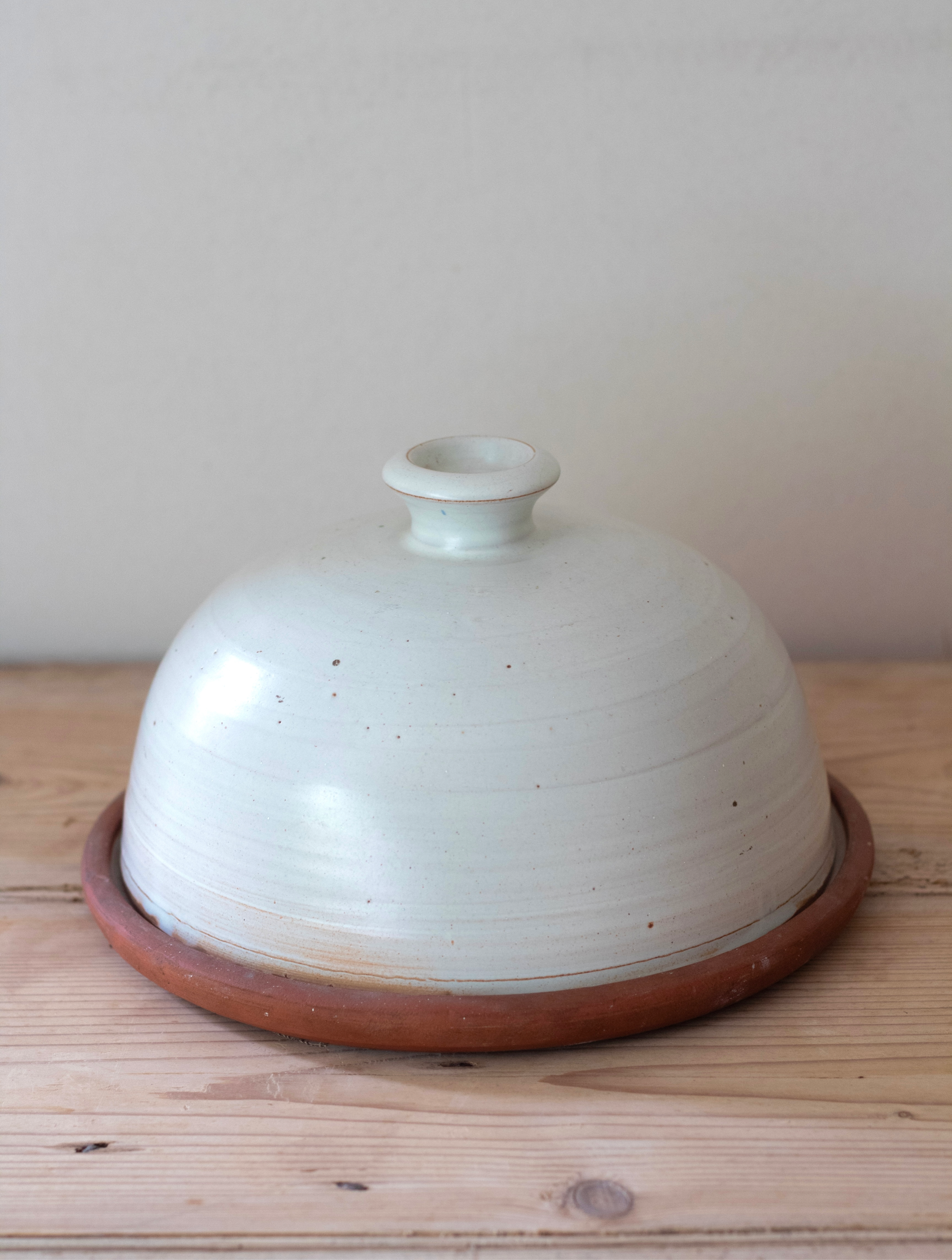 Cornish Pottery Cheese Dome & Plate