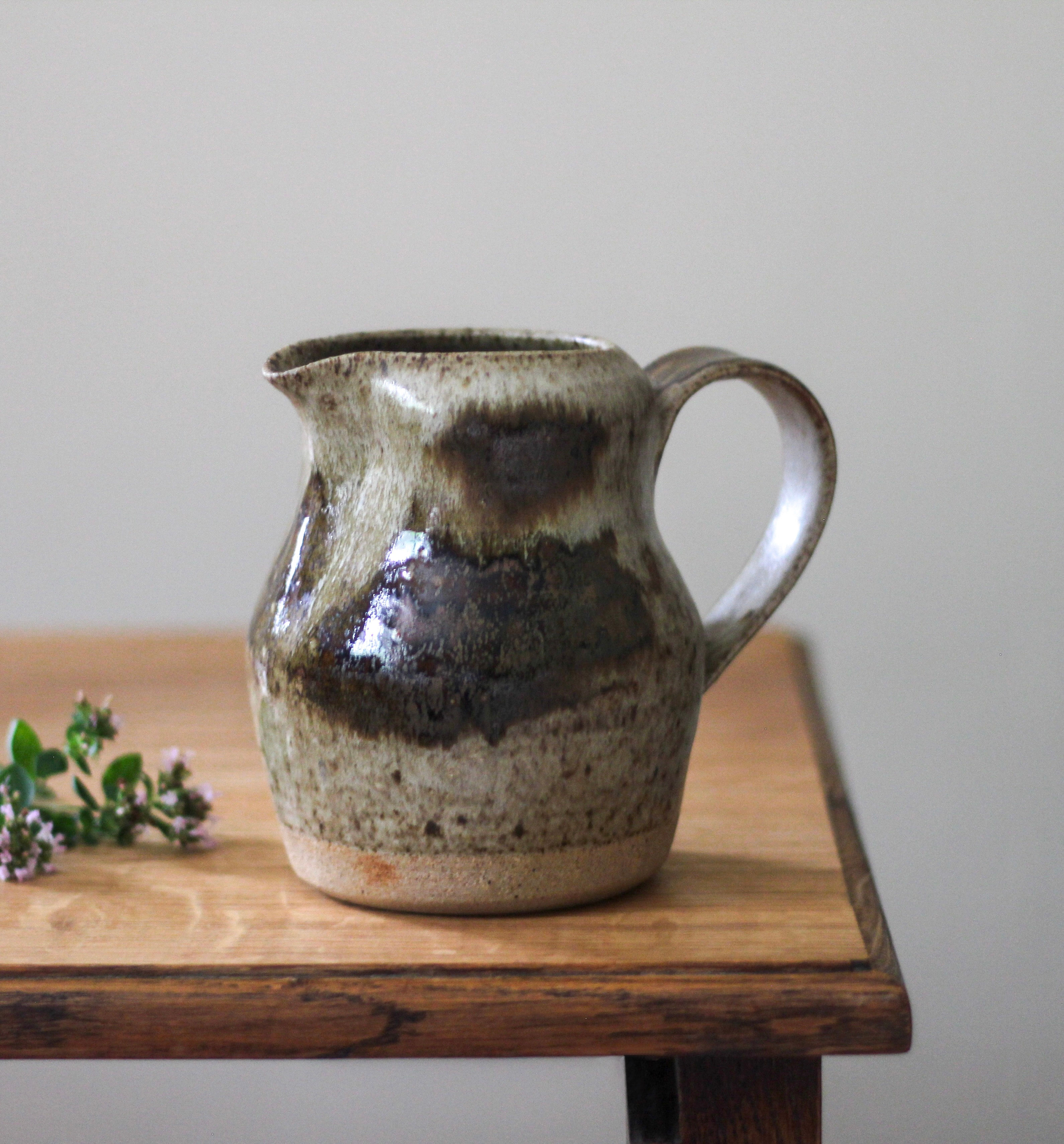 Large Handmade Stoneware Jug