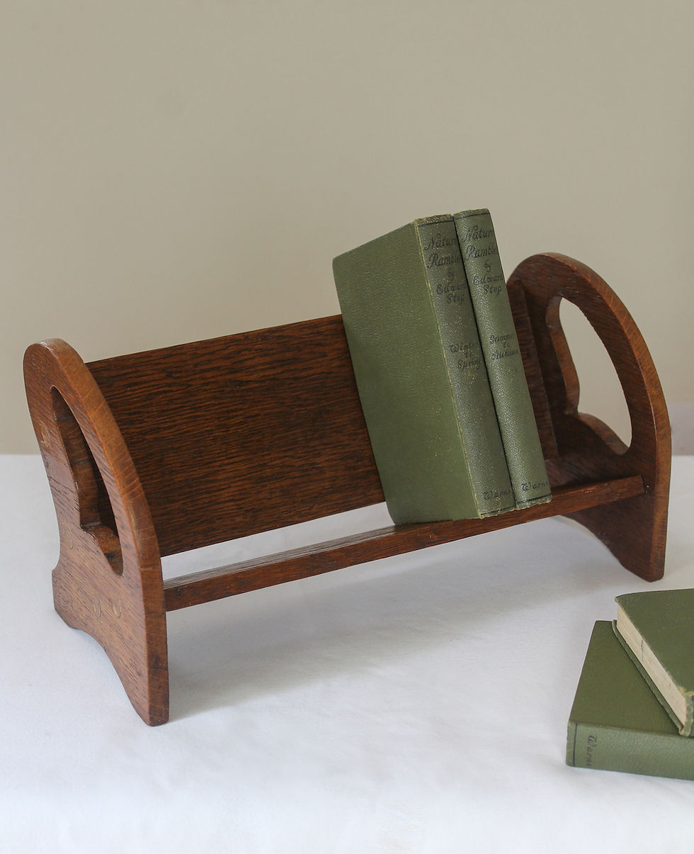 Thumbnail: Arts & Crafts Oak Book Trough/Stand