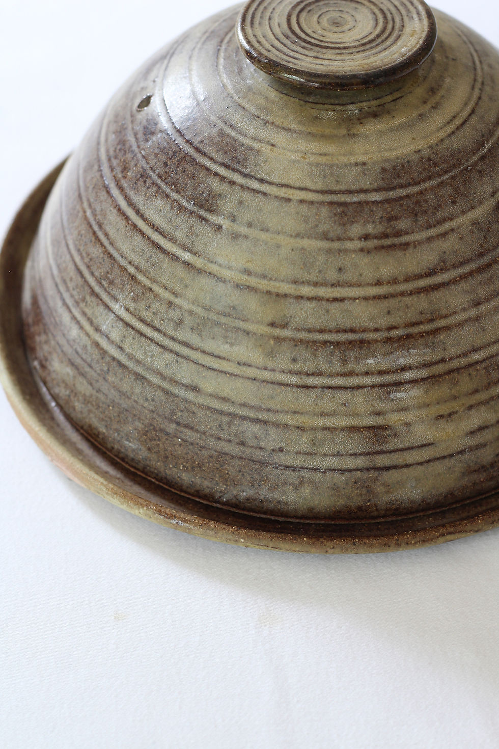 Thumbnail: Studio Pottery Cheese Dome & Plate