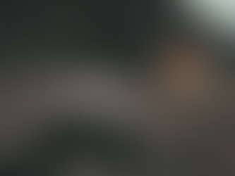 A weathered chunk of coal sits prominently against the rugged backdrop, with an orange cabin nestled in the distance, highlighting the stark contrast between industry and isolation.