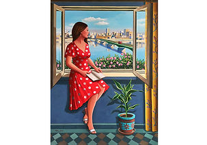 Terrace | Nadia Osi | 120 x 90 cm | Acrylic on Canvas | Europe's art