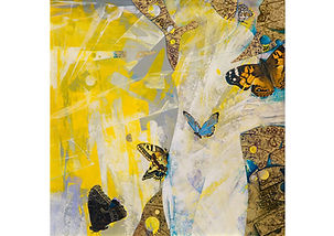 Butterfly 3 | Gheorghe Negru | 90 x 90 cm | Mixed media on cardboard | Europe's art