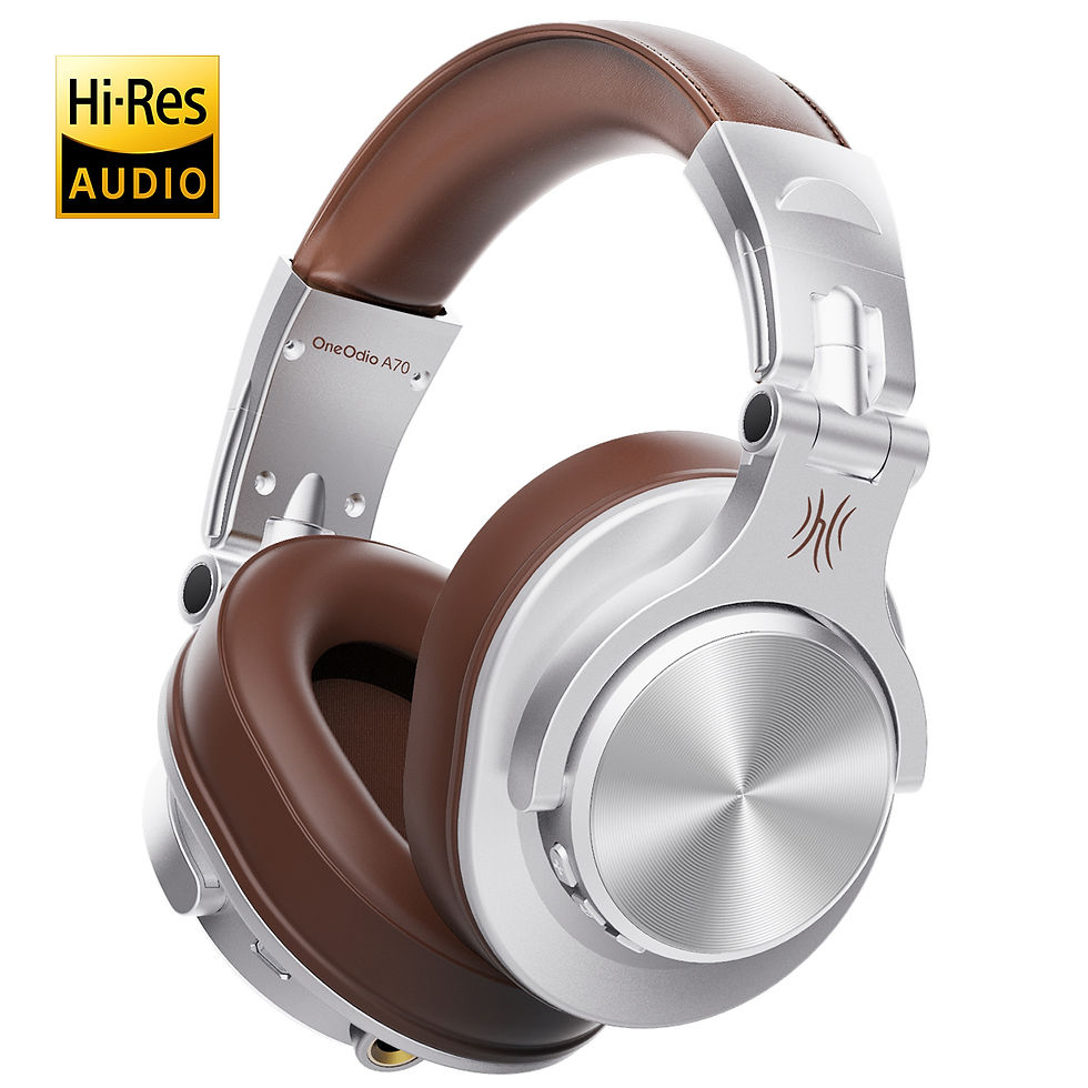 Miniatura: Oneodio Fusion A70 Bluetooth Headphones Hi-Res Audio Over Ear Wireless Headset 7