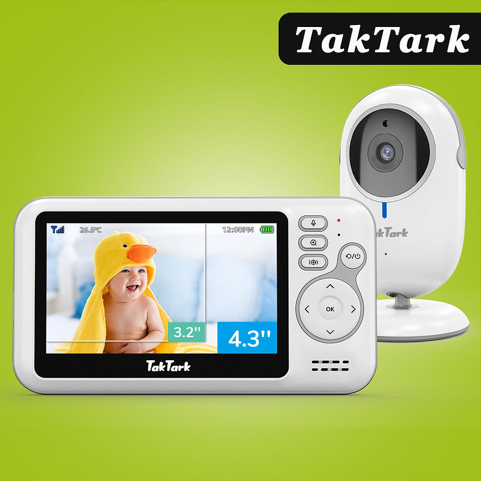Miniatura: Babá Eletrônica 4,3” com Zoom Digital e Visão Noturna Automática