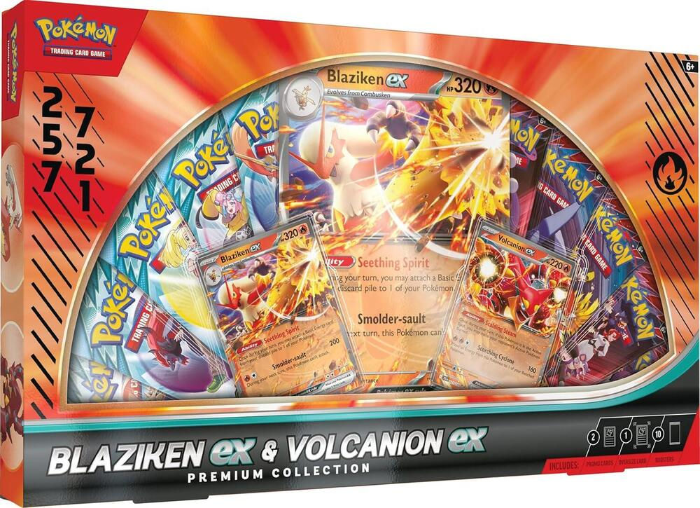 Case (6) Pokemon TCG: Blaziken EX Volcanion EX Special Collection Exclusive