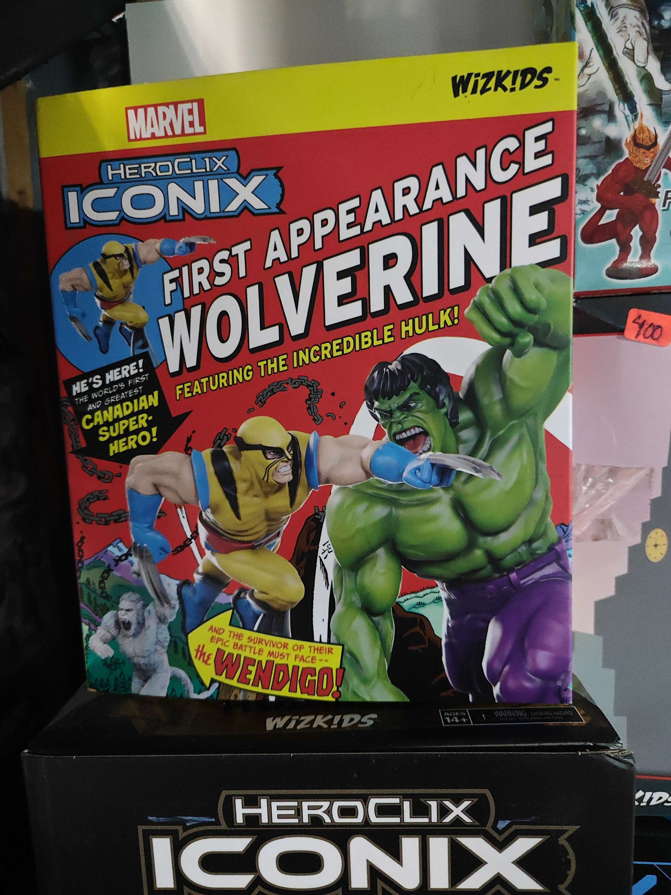 Heroclix Iconix First Appearence Wolverine box