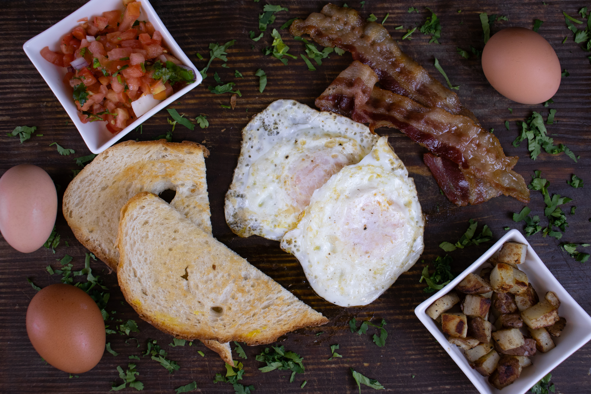 Arranged Food and Objects