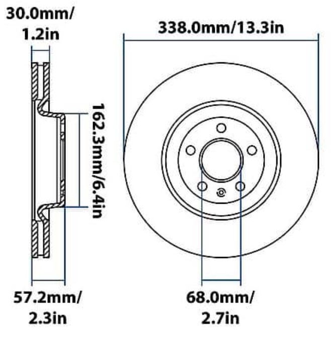 Thumbnail: YH594586P Carquest Premium Painted Brake Rotor