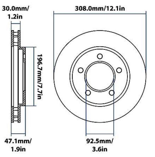 Thumbnail: YH321961P  Carquest Premium Painted Brake Rotor