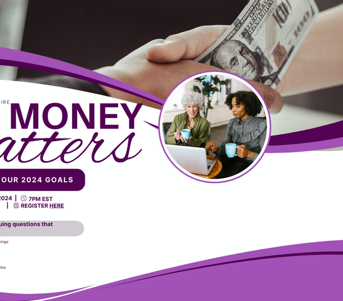 Money Matters! - Join Our Zoom Webinar! 