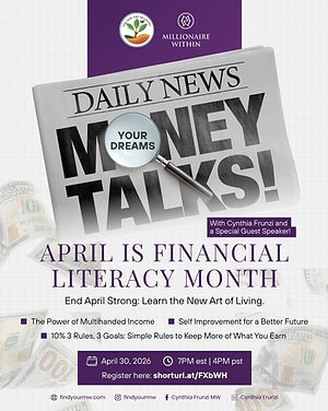 April Financial Literacy Boost 📈Join us this April 30 for a free financial literacy works