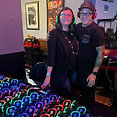 John and Jennica Hunter, owners of Soundwave Events at a silent disco at Downtown Music Hall.