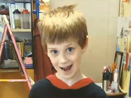 Little Boy Suspended for Pointing Finger Like a Laser Gun