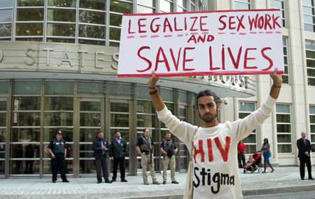Protest in Brooklyn against the Rentboy.com bust.
