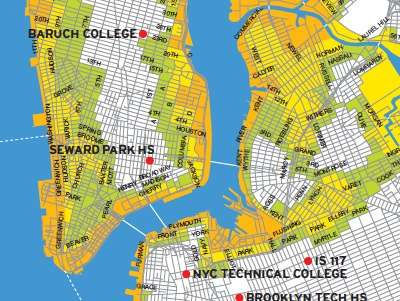 NYC evacuated areas