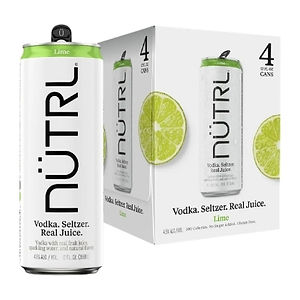 NUTRL Vodka Seltzer Lime 4pk