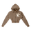 Thumbnail: Cocoa Cropped Fleece Hoodie