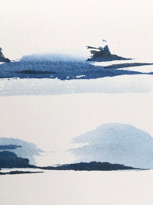#peinture #watercolor #marine #contemporaryart #peintrefrancais #paysage #abstract #iledyeu #bretagne #atlantique