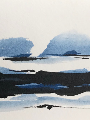 #peinture #watercolor #marine #contemporaryart #peintrefrancais #paysage #abstract #iledyeu #bretagne #atlantique