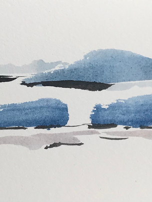 #peinture #watercolor #marine #contemporaryart #peintrefrancais #paysage #abstract #iledyeu #bretagne #atlantique