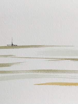 #peinture #watercolor #marine #contemporaryart #peintrefrancais #paysage #abstract #iledyeu #bretagne #atlantique