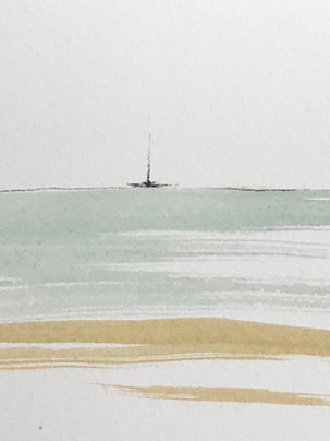 #peinture #watercolor #marine #contemporaryart #peintrefrancais #paysage #abstract #iledyeu #bretagne #atlantique