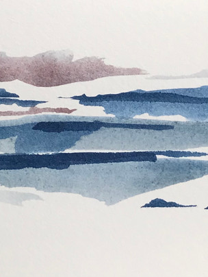 #peinture #watercolor #marine #contemporaryart #peintrefrancais #paysage #abstract #iledyeu #bretagne #atlantique